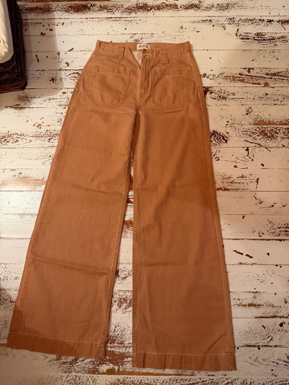 Etica Organic Cotton High Rise Pants Sz 26” Waist NWOT